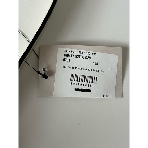 Gucci Women’s Leather GG Thin Width Belt Beige/Brown 110/44 409417 NWT - Picture 11 of 13